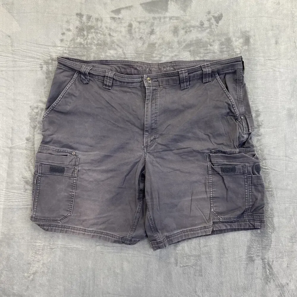 Duluth Trading Flex Fire Hose Cargo Shorts Men's Size 44 Dark‎ Gray Work Shorts